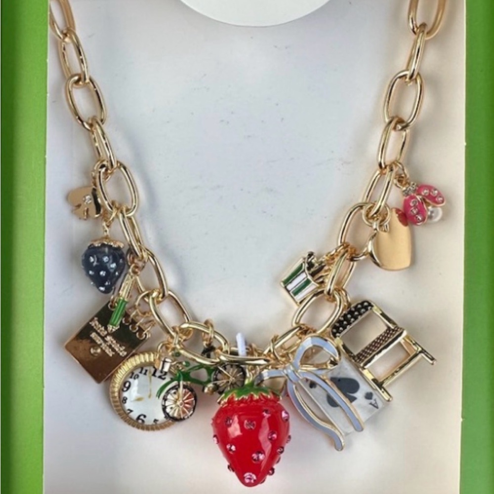 NWOT Kate Spade Charm Necklace - Picture 4 of 4